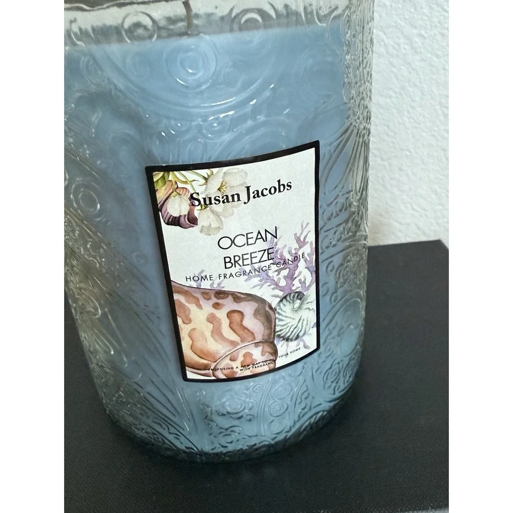 Susan Jacobs NEW Home Fragrance Candle Ocean‎ Breeze